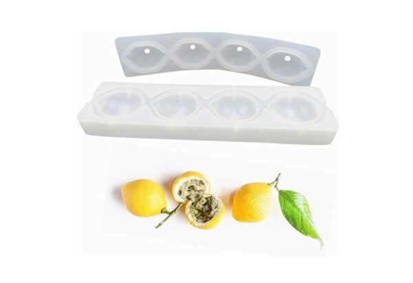3D Lemon Shaped Mousse Cake, Chocolate, Jelly, Candy Silicone Mould 1pc