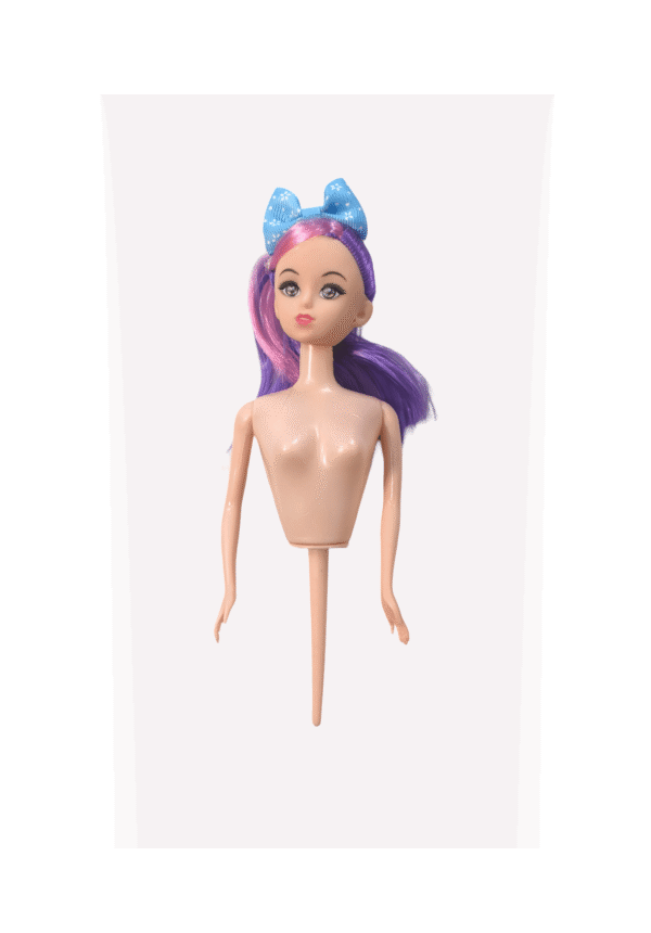 Blue Ribbon Bow Doll Cake Toppers