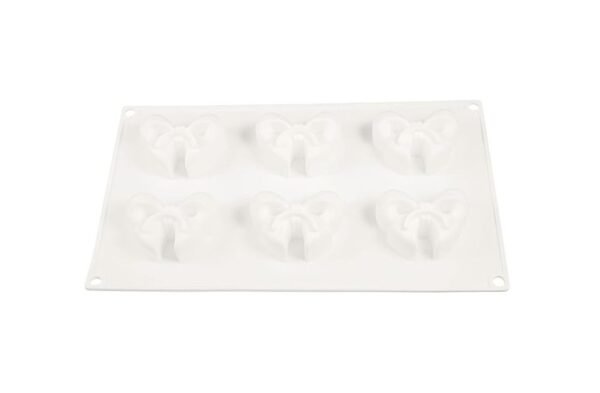 6 Cavity Butterfly Bows Shaped Chocolate, Jelly, Candy Silicone Mould 1pc - Image 3