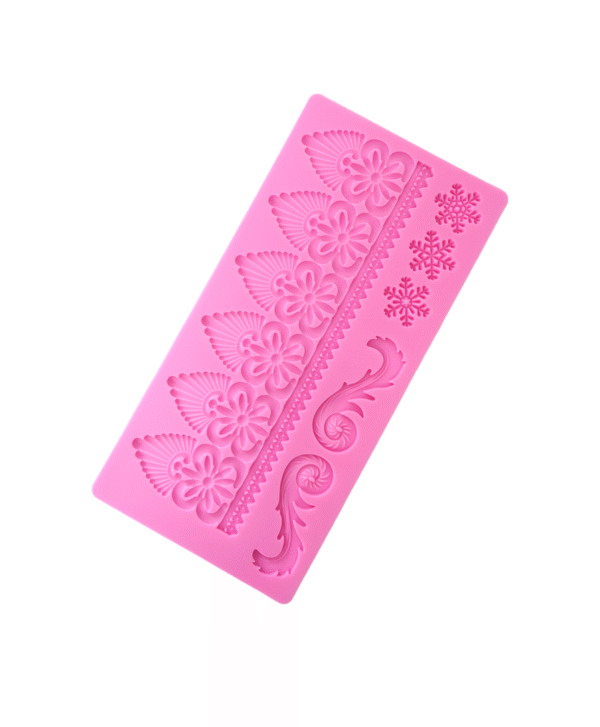 Cake Decorating Lace Mat Silicone Mould Version-22  1pc