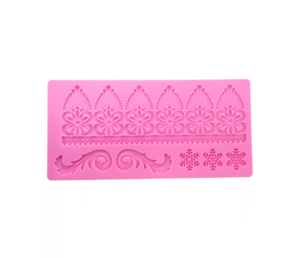 Cake Decorating Lace Mat Silicone Mould Version-22  1pc - Image 2