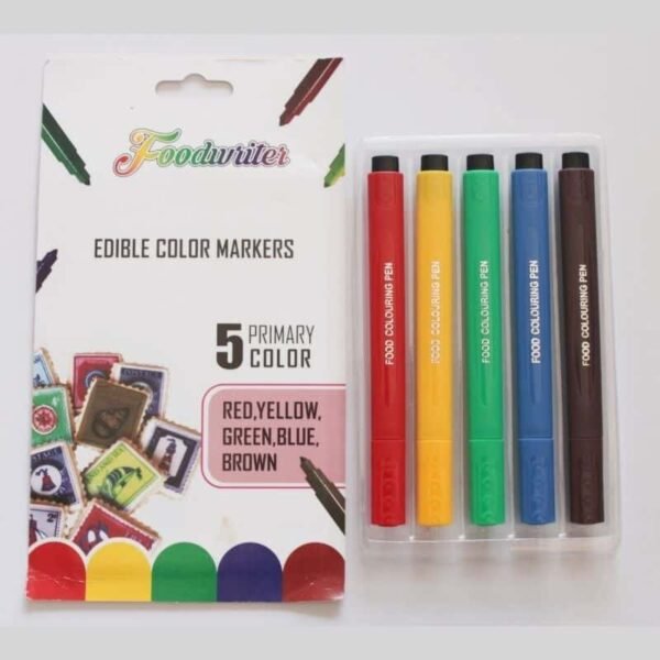 Edible Markers Set 5 Colours