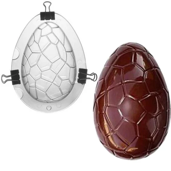 Easter Cracked Egg Shape Polycarbonate Chocolate Mould