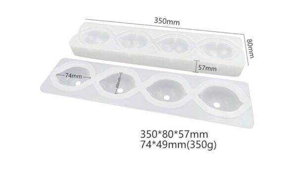 3D Lemon Shaped Mousse Cake, Chocolate, Jelly, Candy Silicone Mould 1pc - Image 2