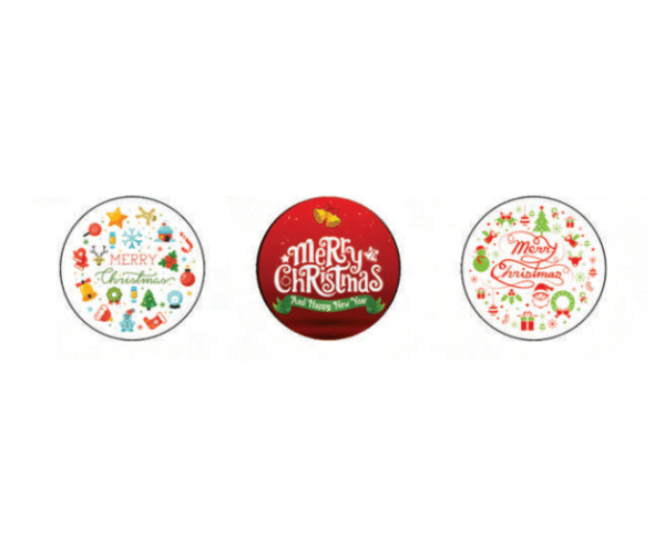 Edible Pre Cut Wafer Paper - Merry Christmas Set Per Pack 10pcs