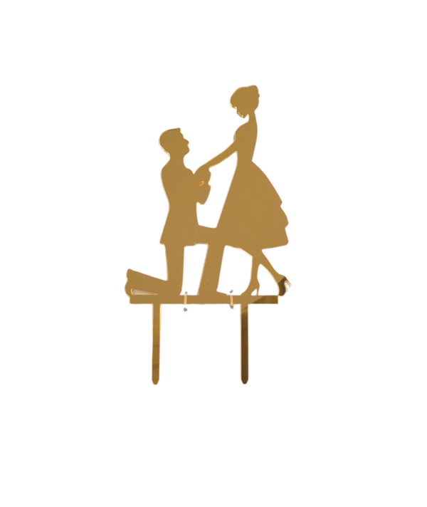 Mr and Mrs Wedding Cake Topper Version 4