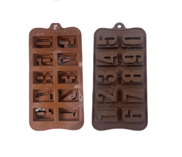 Numeric Chocolate Silicone Mould