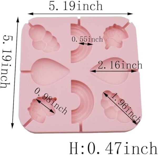 Unicorn Rainbow Cloud Water drop Shaped Lollipop,Chocolate,Jelly,Candy Silicone Mould - Image 2