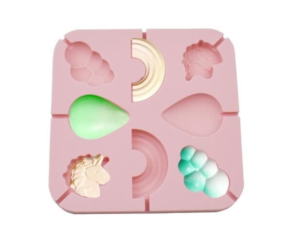 Unicorn Rainbow Cloud Water drop Shaped Lollipop,Chocolate,Jelly,Candy Silicone Mould