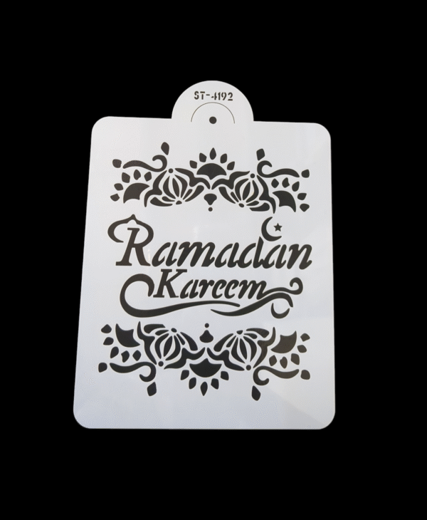 Ramadan Kareem Cake Lace Stencil