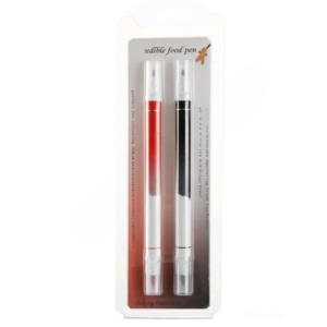 Red and black edible marker set of 2pcs
