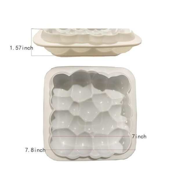 3D Sky Clouds Bubbles Shaped Mousse Cake, Chocolate, Jelly, Candy Silicone Mould 1pc - Image 2