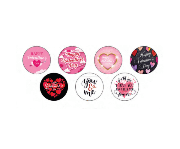 Edible Pre Cut Wafer Paper - Valentines Day Set Per Pack 15pcs