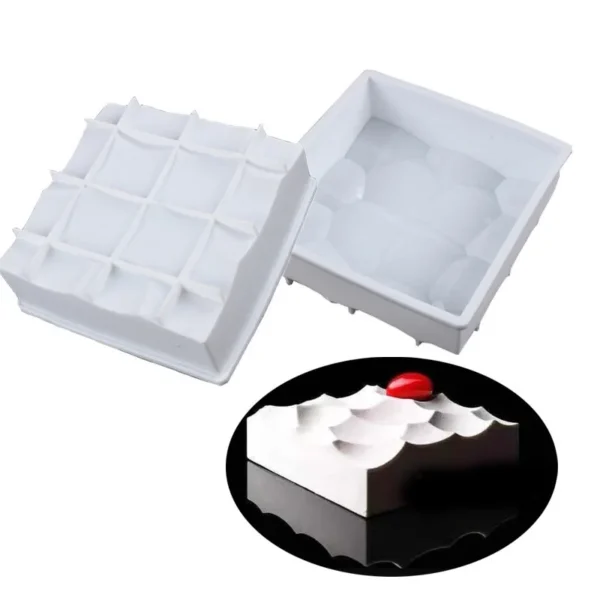 Volcanic Rock Shape Mousse Cake,Chocolate, Jelly, Candy Silicone Mould 1pc