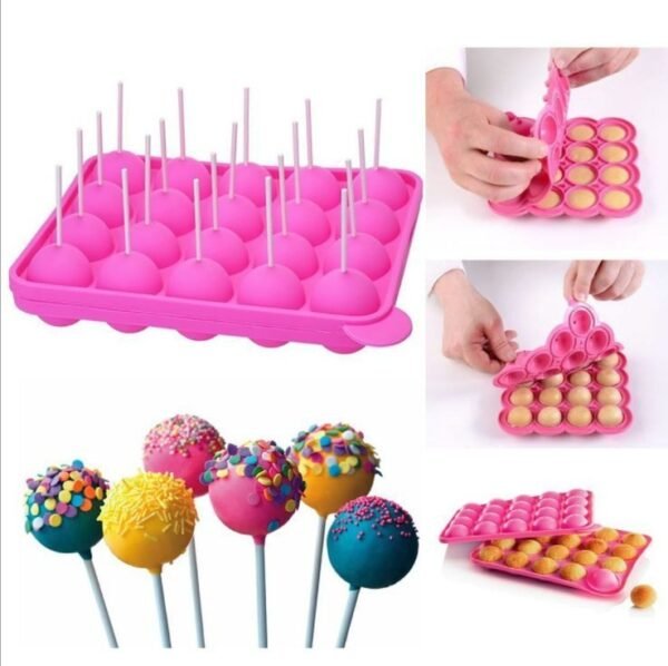 Cake Pop Silicone Mould 20 Cavities - Image 2