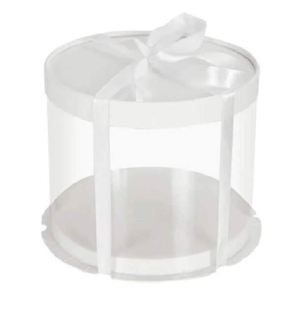Round Clear Tall Cake Box 30cm X 30cm x 34cm